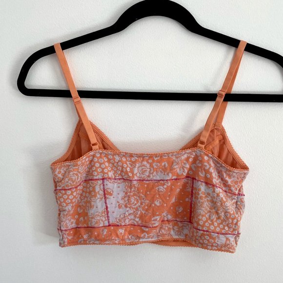 Free People Intimately Orange Cotton Floral bra - Picture 5 of 5